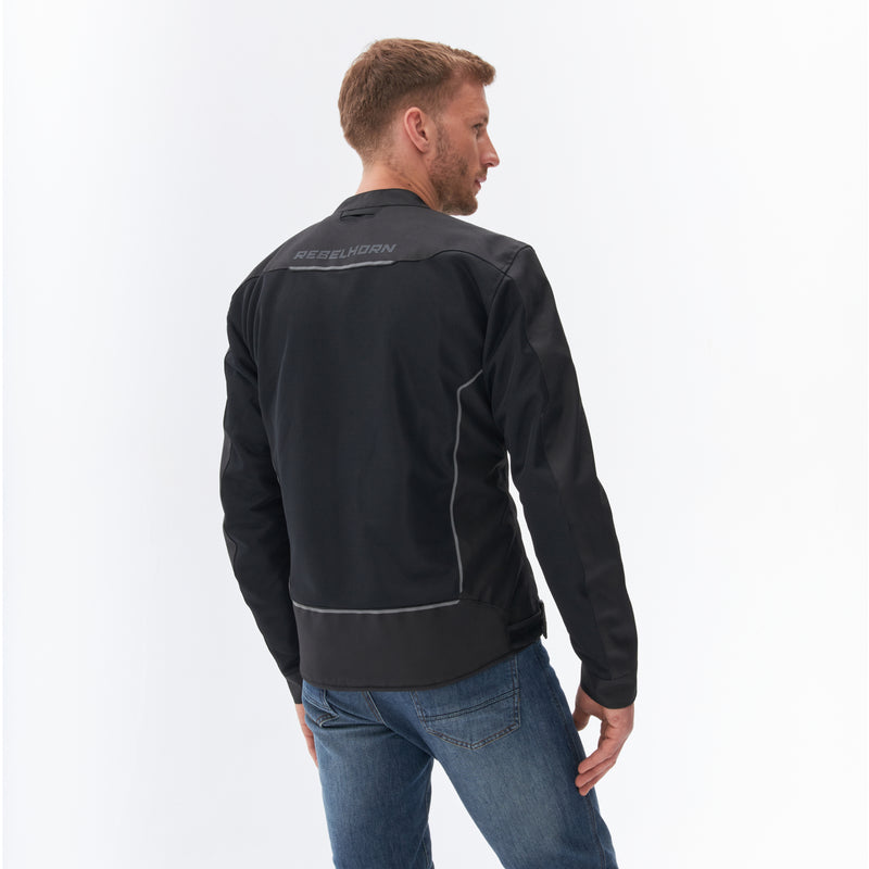 KURTKA MOTOCYKLOWA TEKSTYLNA REBELHORN WAVE BLACK