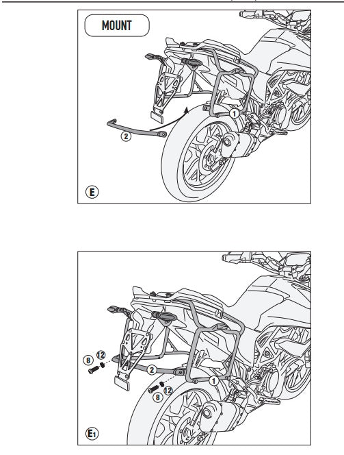KAPPA STELAŻ KUFRÓW BOCZNYCH MONOKEY KTM 390 Adventure '20-'24 - RÓWNIEŻ POD KUFRY MONOKEY KMS K'MISSION ALU – zdjęcie 2