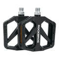 Pedały rowerowe platformowe Rockbros BP2602 nylonowe łożyska maszynowe 9/16 MTB CZARNE