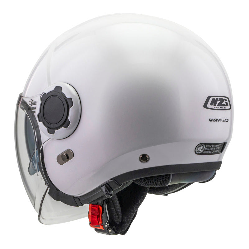 KASK MOTOCYKLOWY NZI RINGWAY 2 DUO WHITE XS