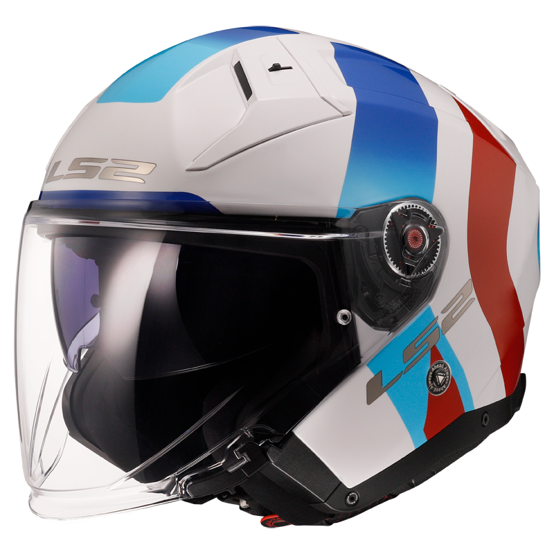 KASK LS2 OF603 INFINITY II SPECIAL WHITE BLUE RED