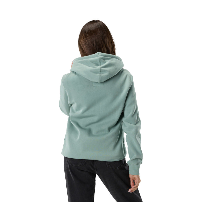 BLUZA Z KAPTUREM DAMSKA FOX HEAD FLEECE PO ARCTIC BLUE