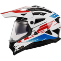 KASK LS2 MX702 PIONEER II NAMIB WHITE BLUE RED