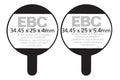 CFA378 - Klocki hamulcowe rowerowe (organiczne) EBC Brakes