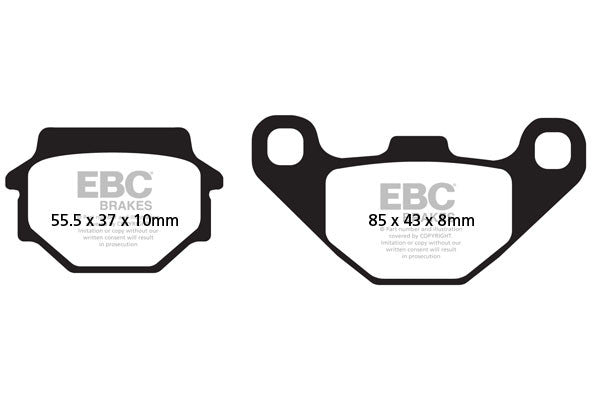 EBC Brakes Klocki hamulcowe EBC SFA067HH skuterowe (kpl. na 1 tarcze)
