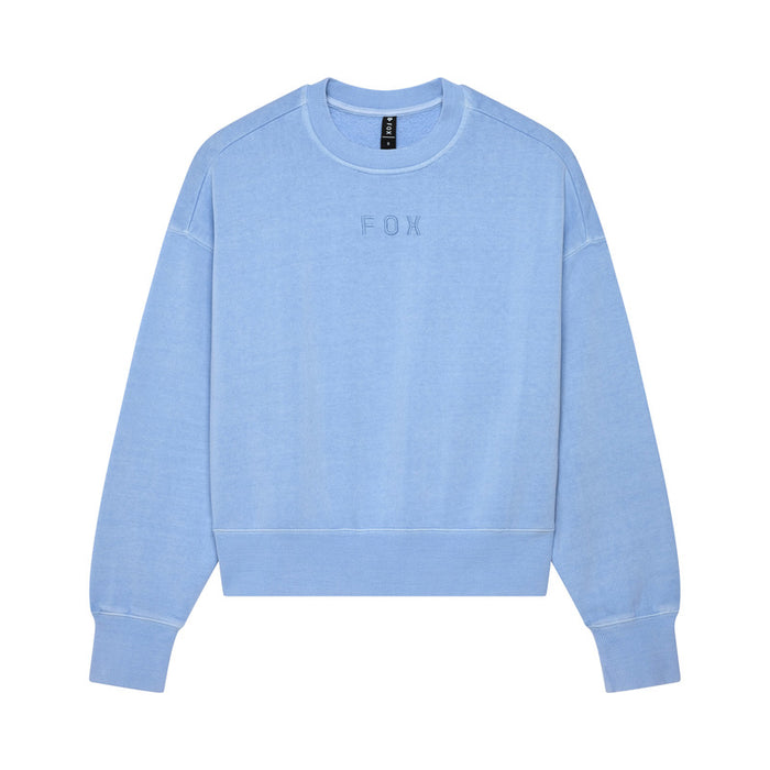 BLUZA DAMSKA FOX WORDMARK OVERSIZED FLEECE CREW CASHMERE BLUE