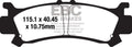EBC Brakes Klocki hamulcowe EBC FA702TT (kpl. na 1 tarcze)