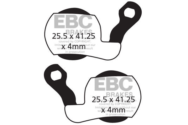 CFA449HH - Klocki hamulcowe rowerowe (spiekane) EBC Brakes