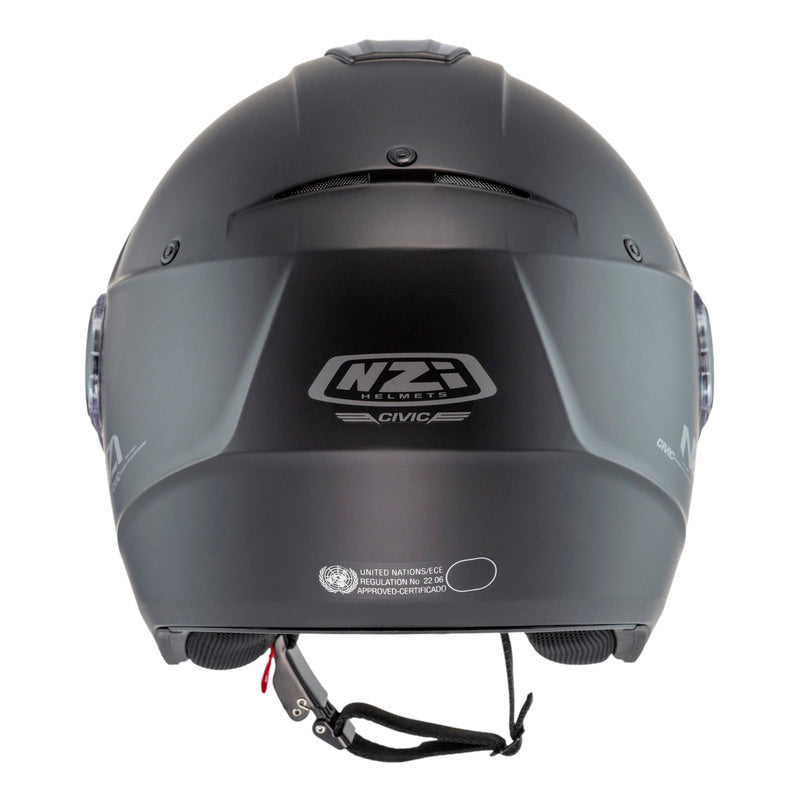 KASK MOTOCYKLOWY NZI CIVIC SOLID NOUVEAU MATT BLACK XS