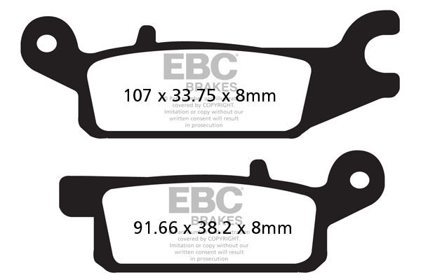 EBC Brakes Klocki hamulcowe EBC FA443TT (kpl. na 1 tarcze)
