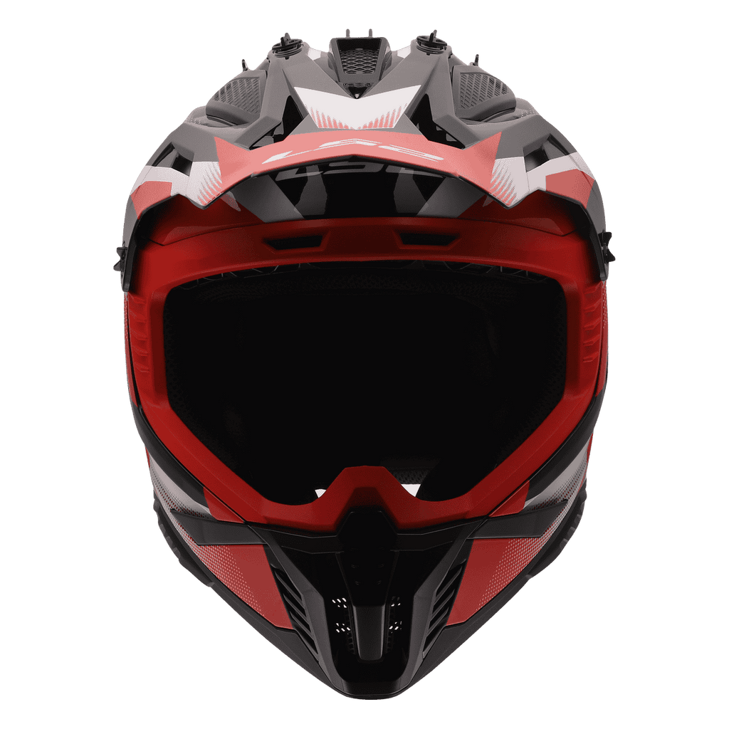 KASK LS2 MX708 FAST II FORT BLACK RED