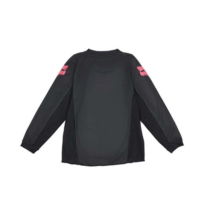 BLUZA MOTOCYKLOWA JUNIOR KIDS FOX GIRLS BLACKOUT BLACK BLACK