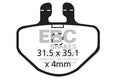 CFA311R - Klocki hamulcowe rowerowe (organiczne wyczynowe) EBC Brakes