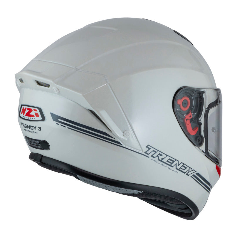 KASK MOTOCYKLOWY NZI TRENDY STREAM SOLID NOUVEAU WHITE XS