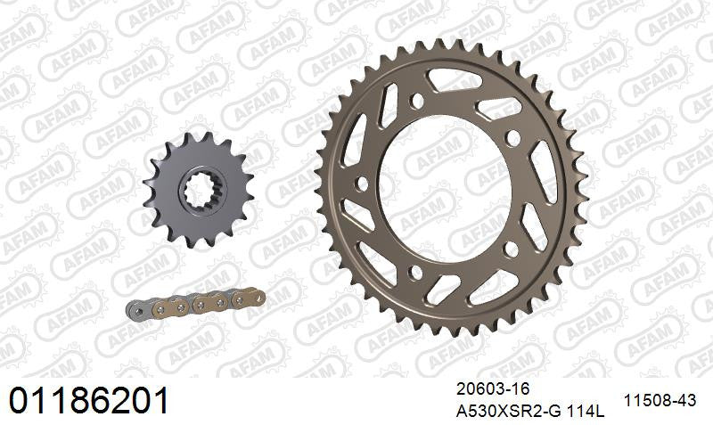 Zestaw napędowy AFAM do HONDA CB 900 F Hornet 2,3,4,5,6,7