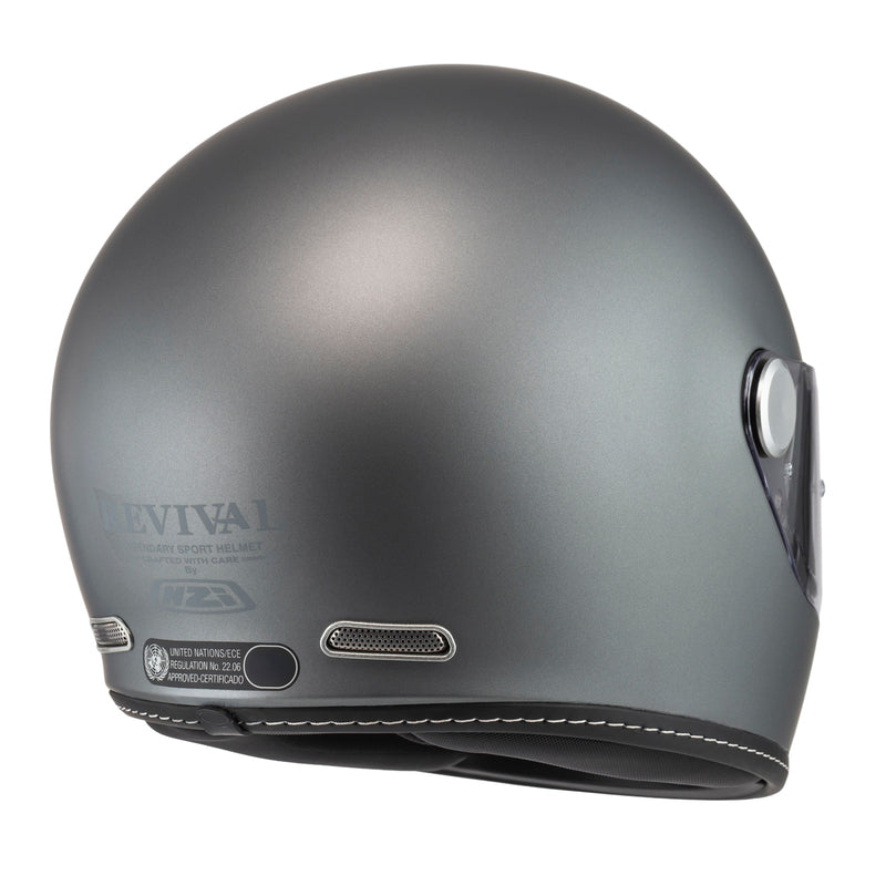 KASK MOTOCYKLOWY NZI REVIVAL ANTRACITE MATT XS