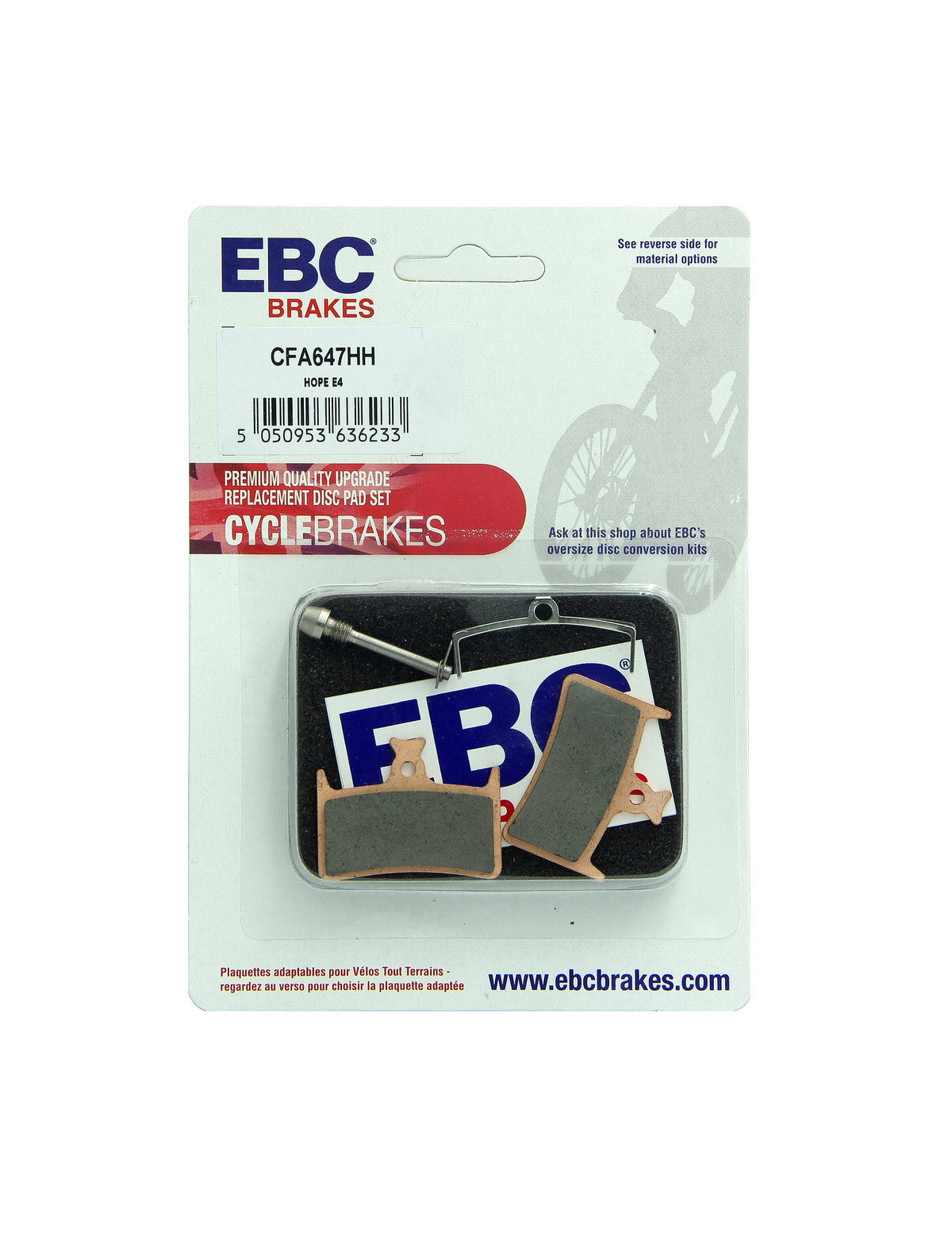 CFA647HH - Klocki hamulcowe rowerowe (spiekane) EBC Brakes