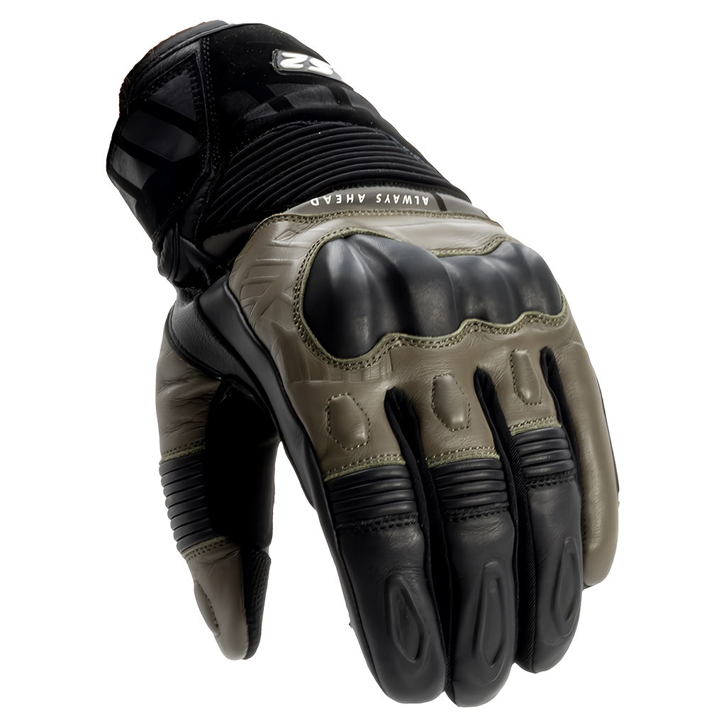 RĘKAWICE LS2 OCTANE WP LEATHER MAN BLACK BROWN