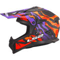 KASK LS2 MX708 FAST II GROTESK PURPLE ORANGE