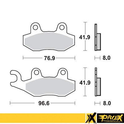 ProX Racing Parts ProX Klocki Hamulcowe Przednie RM125/250 '89-95 + YZ125/250 '90-97 (odpowiednik EBC FA135R)