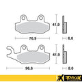 ProX Racing Parts ProX Klocki Hamulcowe Przednie RM125/250 '89-95 + YZ125/250 '90-97 (odpowiednik EBC FA135R)