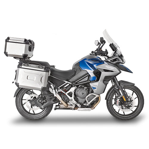 KAPPA SZYBA TRIUMPH TIGER 1200 GT/GT PRO '22-'25, EXPLORER/RALLY EXPLORER '22-'25, HUSQVARNA NORDEN 901 '22-'25, PRZEZROCZYSTA 57X38 CM (WYS. X SZER.) WYŻSZA O 12,5 CM OD ORYGINAŁU, PRZEZROCZYSTA – zdjęcie 4