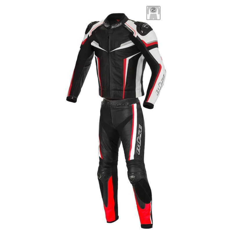 Kombinezon motocyklowy męski BUSE Mille czarno-czerwony 102002