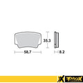 ProX Racing Parts ProX Klocki Hamulcowe Tylne KTM450/505/525SX-XC ATV '08-11 (odpowiednik EBC FA463R)