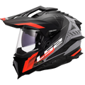 KASK LS2 MX701 EXPLORER HEXA BLACK RED GREY