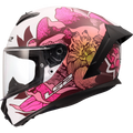 KASK LS2 FF820 RAPID III POPPIES II WHITE PINK