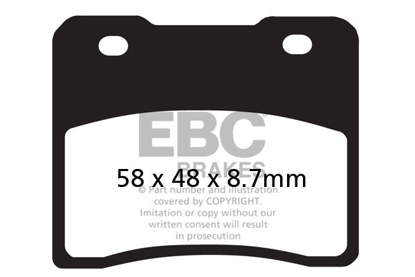 EBC Brakes Klocki hamulcowe EBC FA102 (kpl. na 1 tarcze)