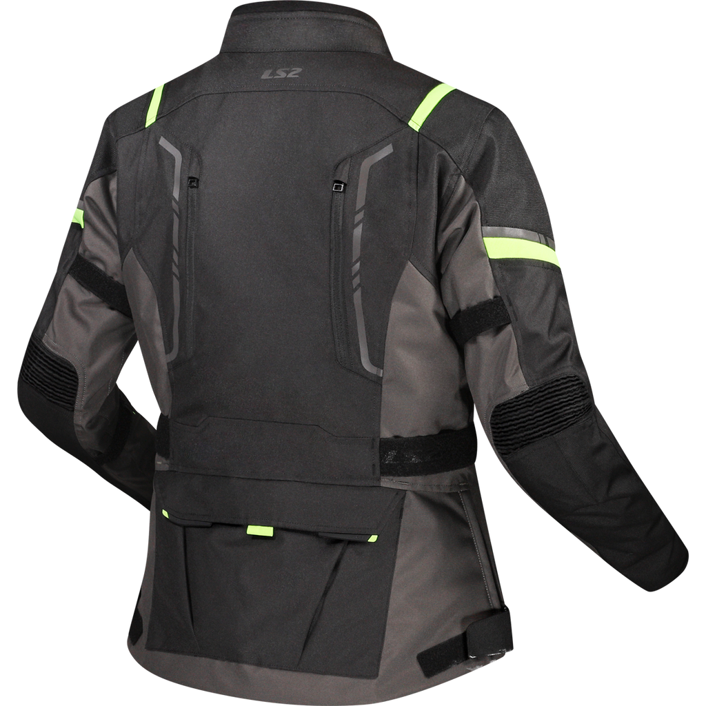 KURTKA LS2 NARVIK LADY GREY BLACK H-V YELLOW