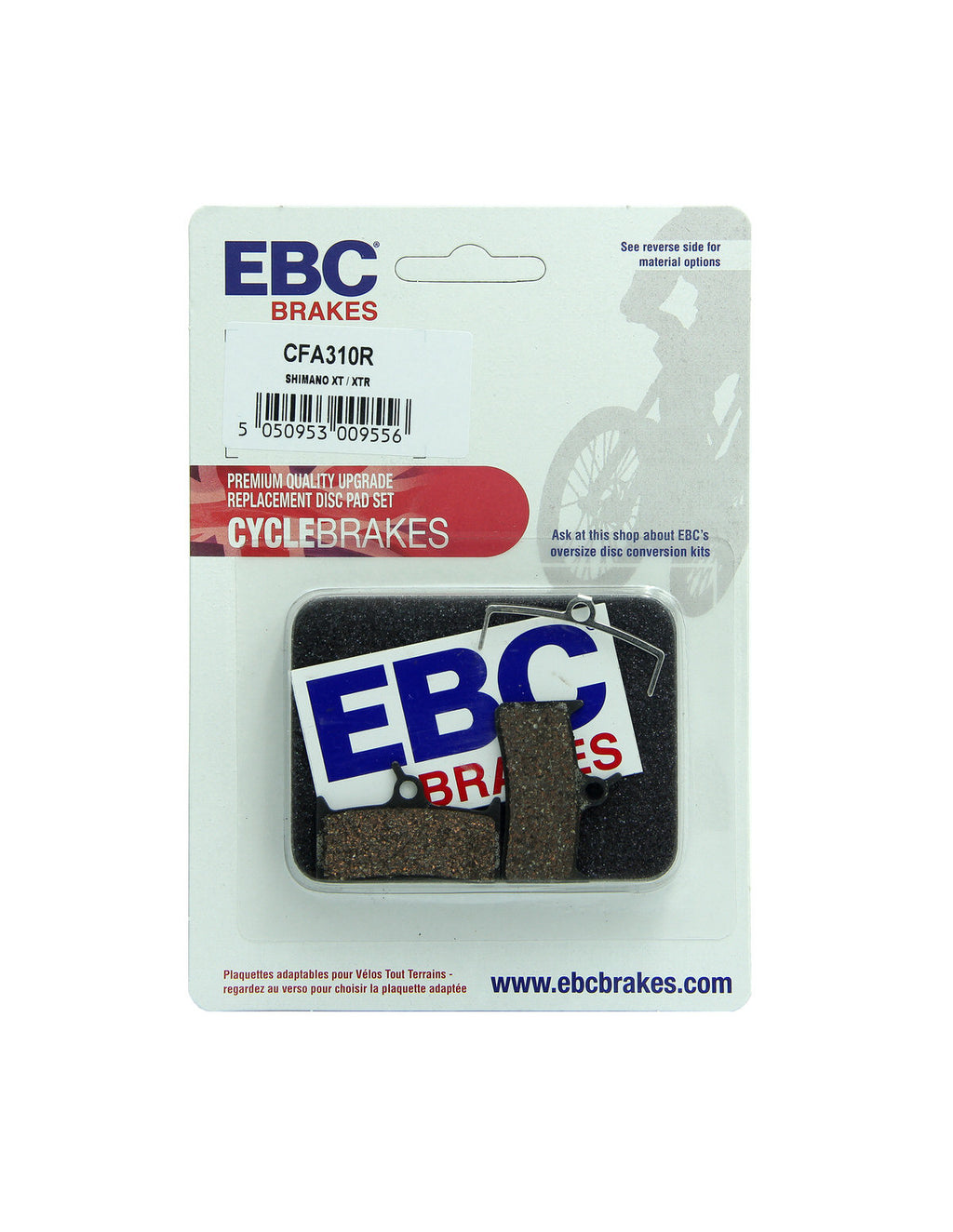 CFA310R - Klocki hamulcowe rowerowe (organiczne wyczynowe) EBC Brakes – zdjęcie 2
