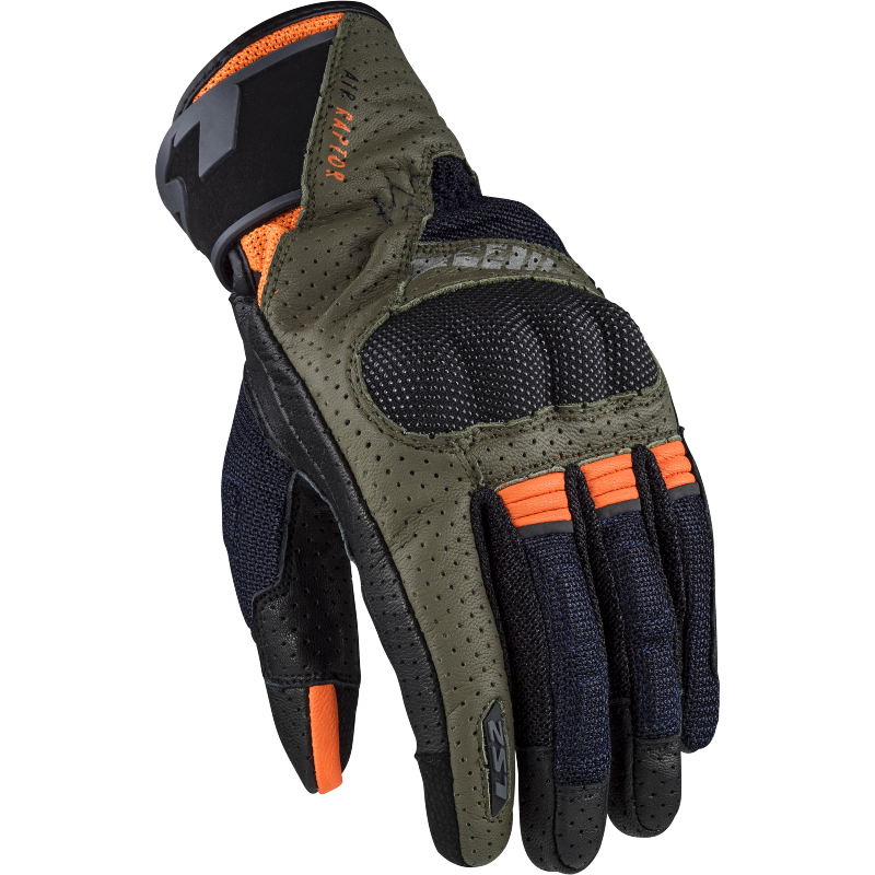 RĘKAWICE LS2 AIR RAPTOR MAN GREEN BLUE H-V OR
