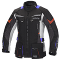 Kurtka motocyklowa damska BUSE Lago Pro szaro/niebieska/czerwona