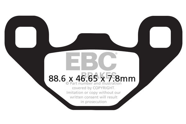 EBC Brakes Klocki hamulcowe EBC FA489R (kpl. na 1 tarcze)