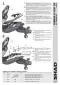 STELAŻ KUFRA TYŁ SHAD DO YAMAHA DIVERSION XJ 600 N