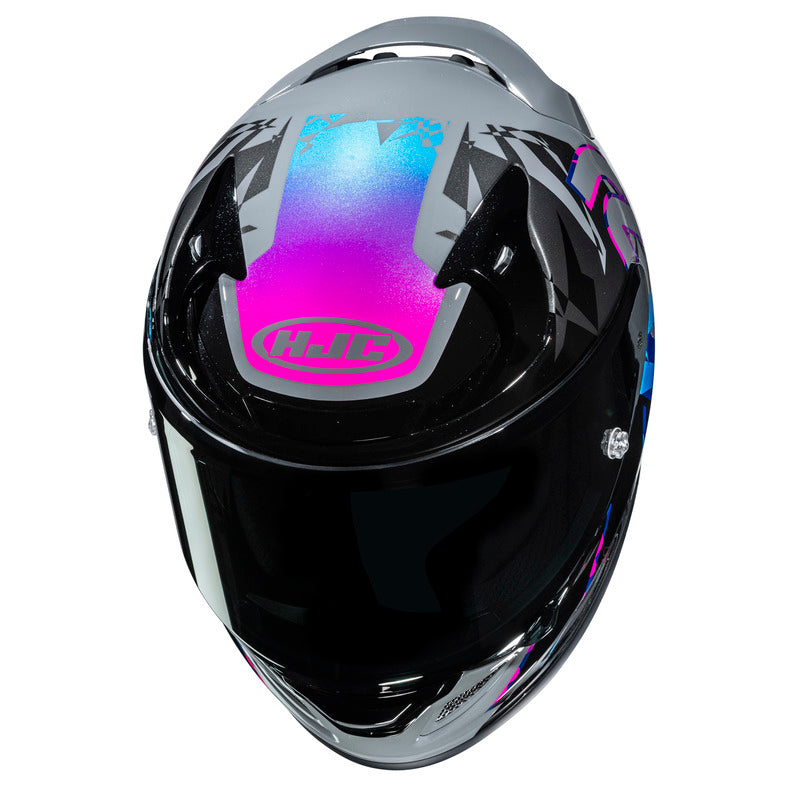 KASK MOTOCYKLOWY HJC RPHA12 KATE GREY PURPLE – zdjęcie 2