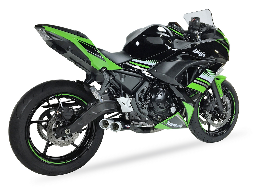 Tłumik IXIL KAWASAKI Z 650 - NINJA 650 17-19 (ER650H,ER650HA2,EX650K,EX650KA2) typ L3XB (waga: 3000g, długość: 370 mm., materiał