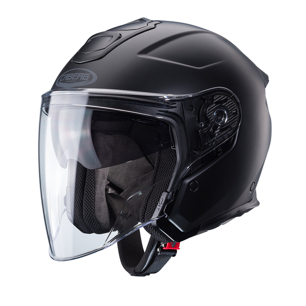 CABERG KASK OTWARTY JET OTWARTY FLYON II SOLID BLACK KOLOR CZARNY MAT