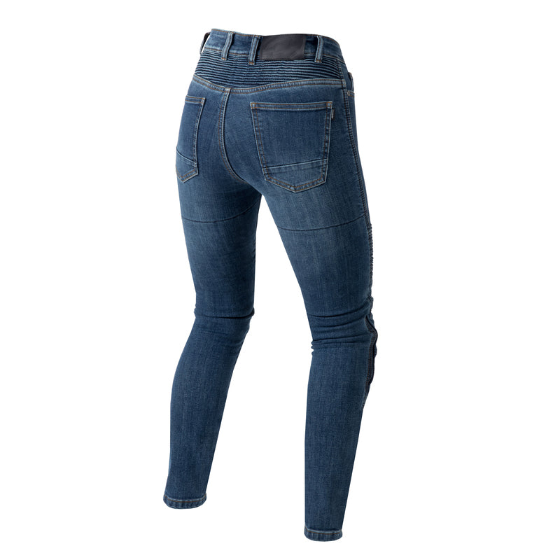 JEANSY MOTOCYKLOWE DAMSKIE OZONE AGNESS 2 WASHED BLUE