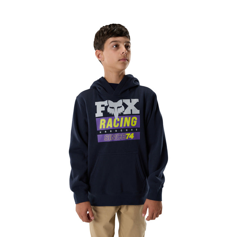 BLUZA Z KAPTUREM JUNIOR FOX SINCE 74 FLEECE PO MIDNIGHT