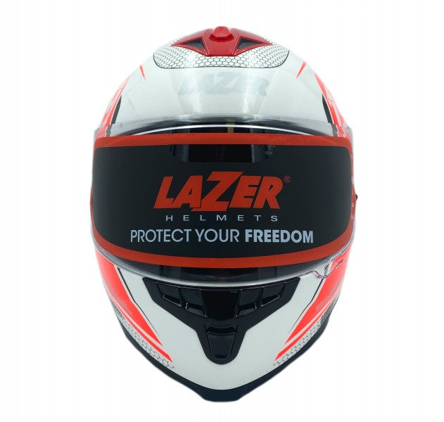 Kask Motocyklowy LAZER VERTIGO EVO Pixel Light (kol. Biały - Czerwony)