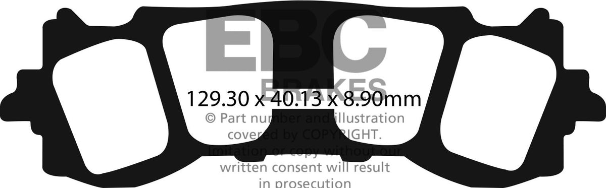 EBC Brakes Klocki hamulcowe EBC FA717V V-PAD (kpl. na 1 tarcze)
