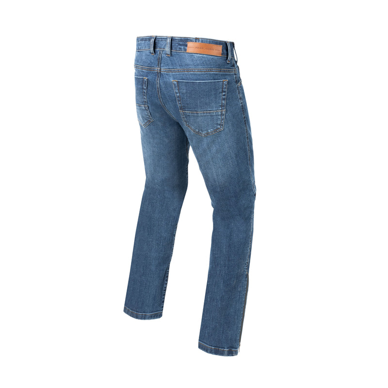 JEANSY MOTOCYKLOWE REBELHORN HAWK 3 REGULAR FIT WASHED BLUE