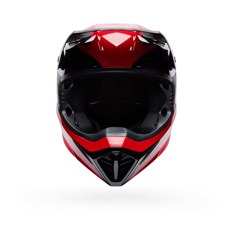 KASK MOTOCYKLOWY BELL MX-10 MIPS WAVE RED BLACK