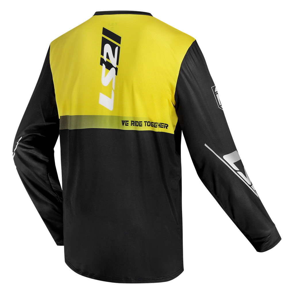 BLUZA LS2 GRAVEL BLACK H-V YELLOW