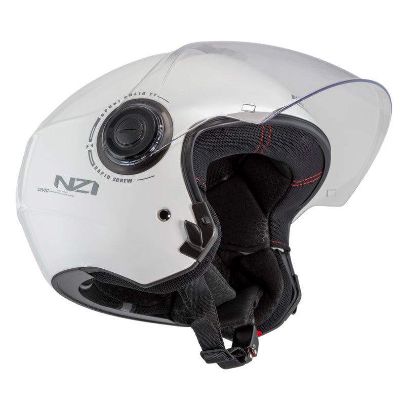 KASK MOTOCYKLOWY NZI CIVIC SOLID NOUVEAU WHITE XS