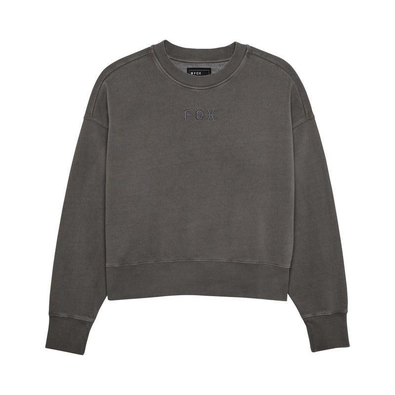 BLUZA DAMSKA FOX WORDMARK OVERSIZED FLEECE CREW PEWTER