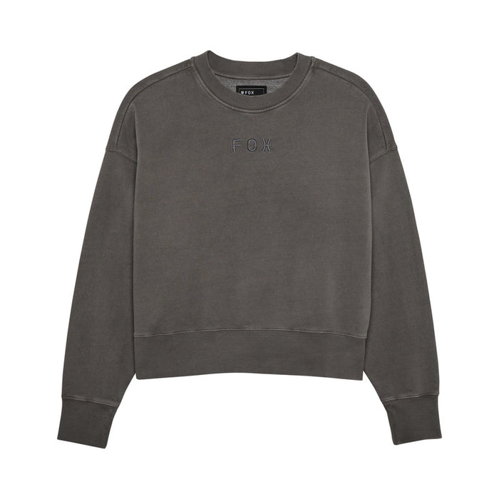 BLUZA DAMSKA FOX WORDMARK OVERSIZED FLEECE CREW PEWTER